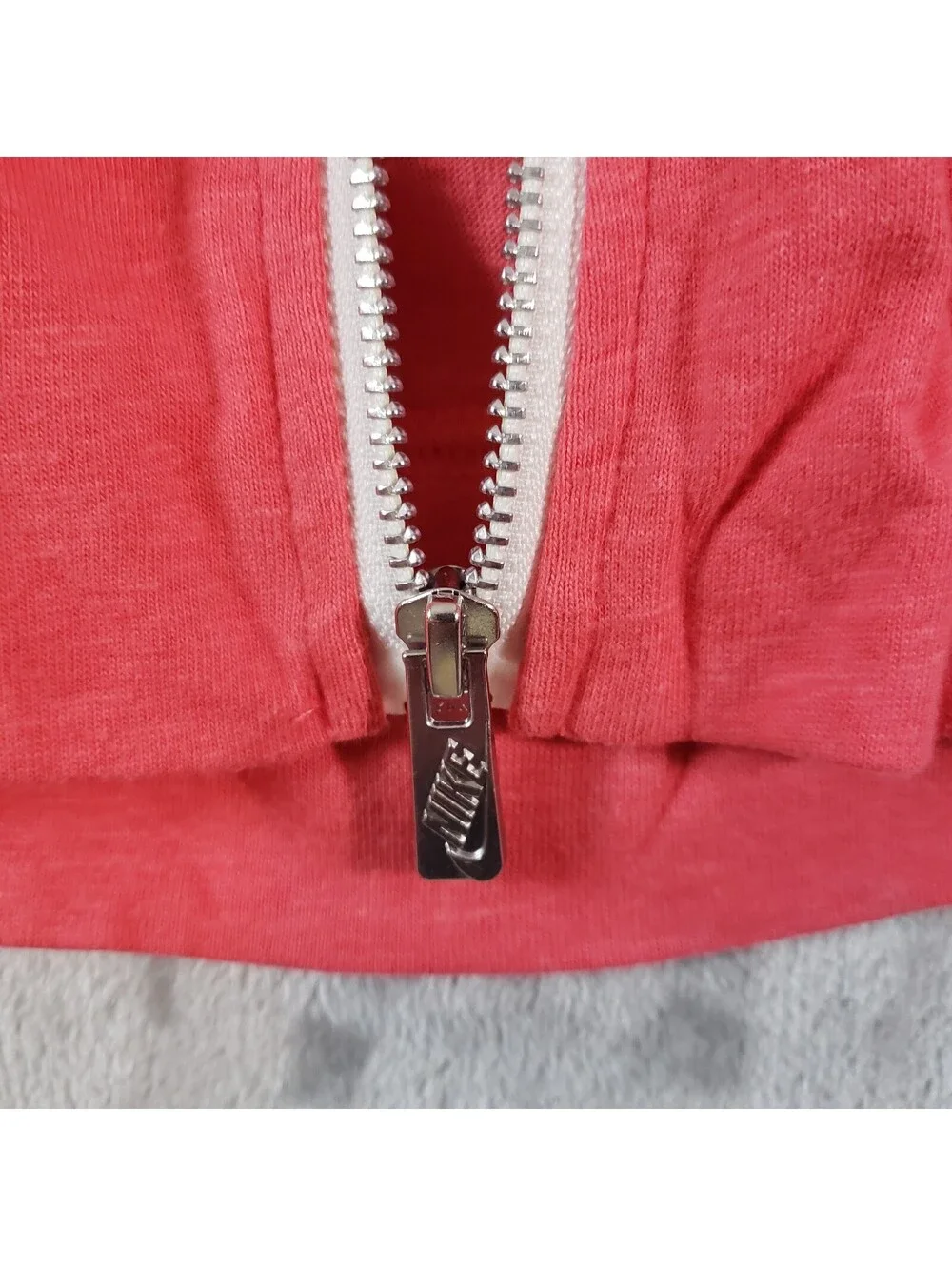Nike Women's Pink Full Zip Hoodie Jacket Hooded Pockets Drawstring M 651503-685